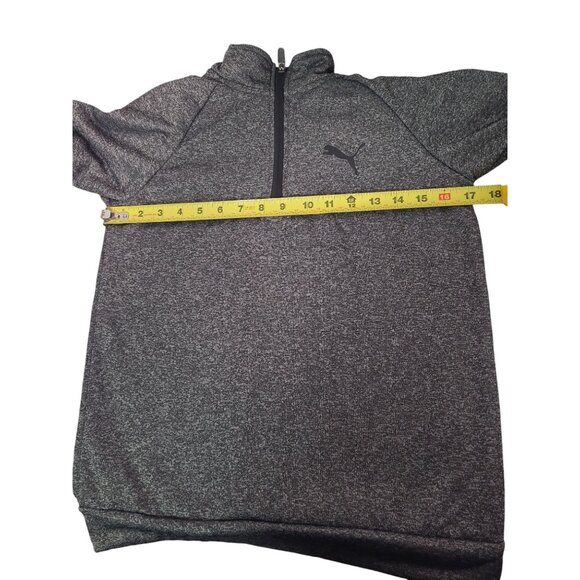 Puma Boys Long Sleeve Gray Quarter-Zip Pullover Shirt Size Large (14-16) - Picture 8 of 9